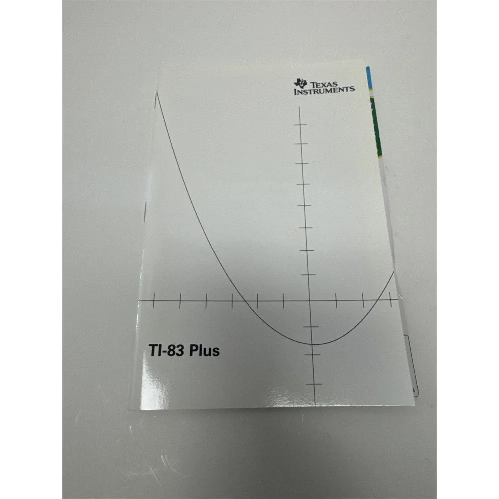 Texas Instruments Ti 83 Plus Graphing Calculator‎ w/ Cover & Booklet Tested